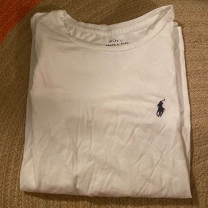 White Polo T-shirt by Ralph Lauren